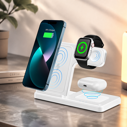 Gravixi ChargeDock™– 3-in-1 Magnetic Wireless Charging Stand