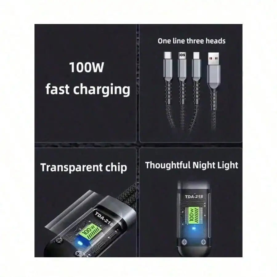 Gravixi™ 3-in-1 HyperCharge Fast Cable