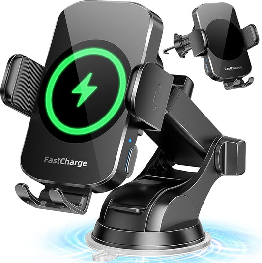 “Gravixi™ Wireless Car Charger Mount: Effortless Charging and Safe Driving Made Easy”