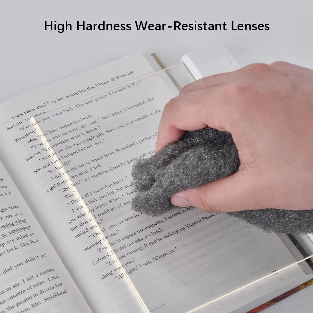 LED Book Light and Night Light 2 in 1, 3 Color Temperatures & Stepless Dimming, USB Rechargeable Reading Light with Timer for Ni