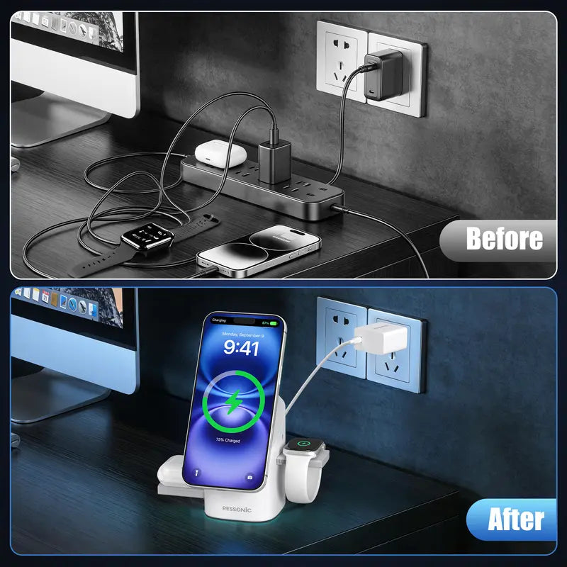Gravixi™ RESSONICPRO – 3-in-1 Charging Station