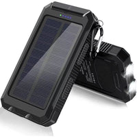 200000Mah Portable Solar Power Bank Suitable Xiaomi Iphone Samsung Outdoor Charger Power Bank Dual USB Charging with LED Light