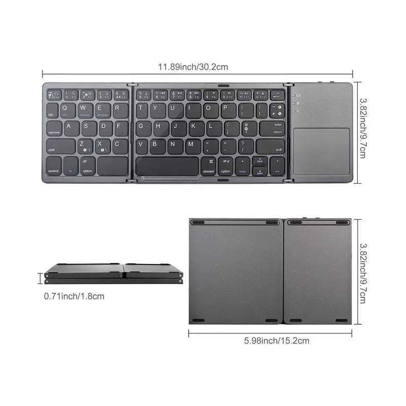 Gravixi™ Mini Foldable Bluetooth Keyboard