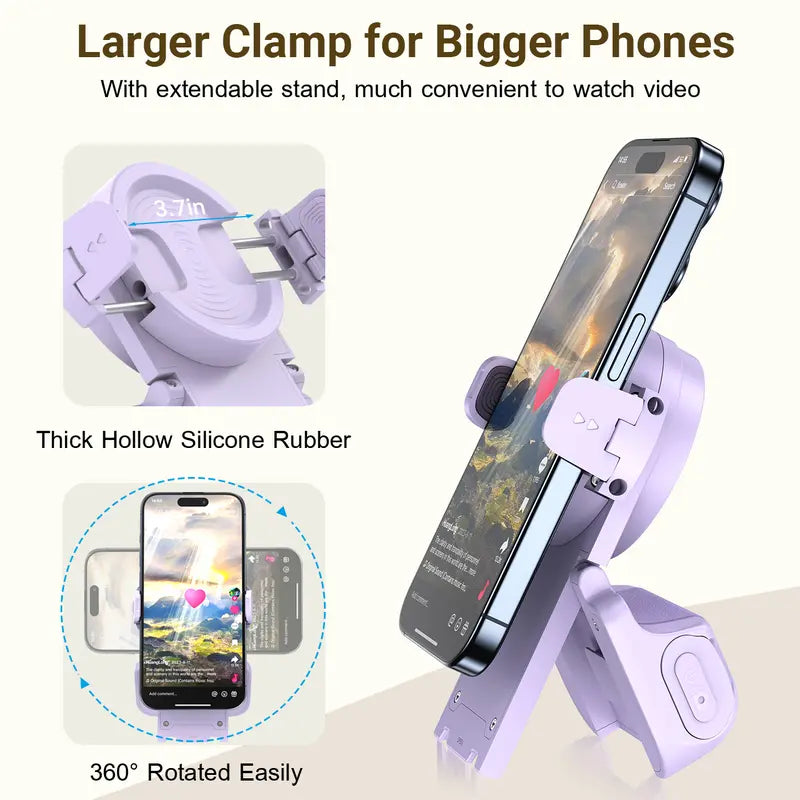 Gravixi ScrollMate™– Wireless TikTok Remote & Smart Phone Stand