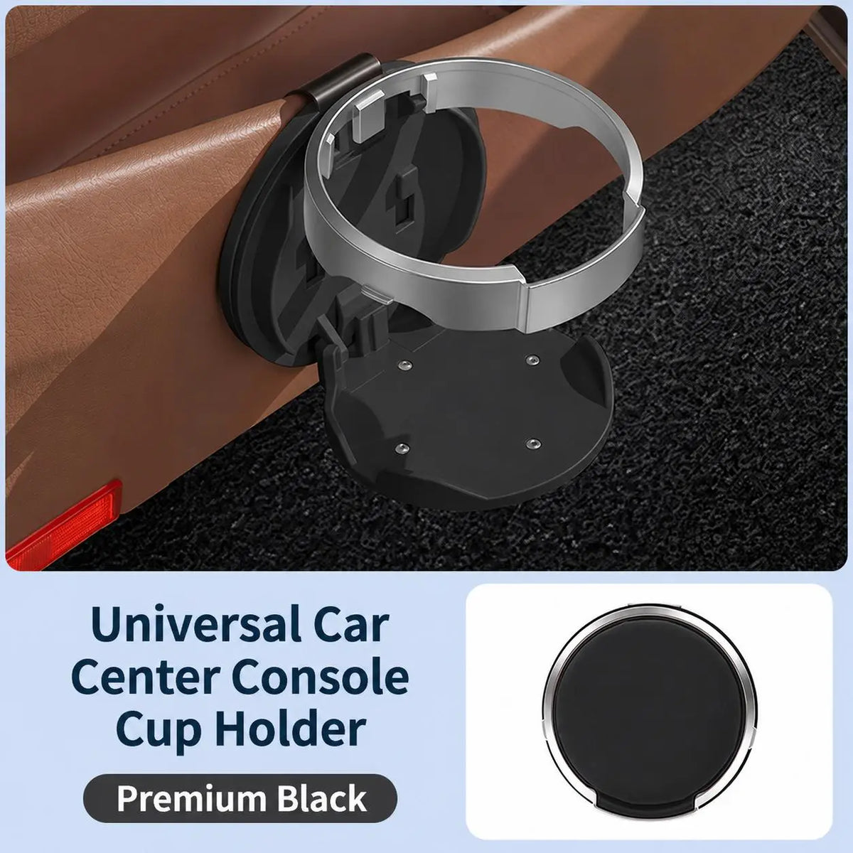 Gravixi CupNest™— Universal Foldable Car Cup Holder