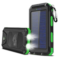 200000Mah Portable Solar Power Bank Suitable Xiaomi Iphone Samsung Outdoor Charger Power Bank Dual USB Charging with LED Light