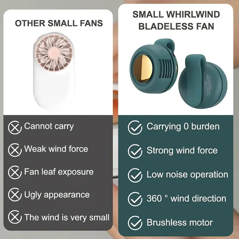 Gravixi AirClip™ – Mini Silent Clip-On Fan