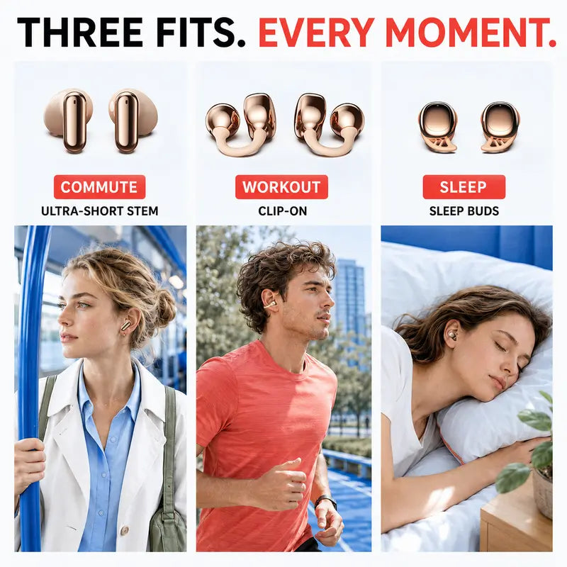 3-in-1 / 6 Wireless earbuds