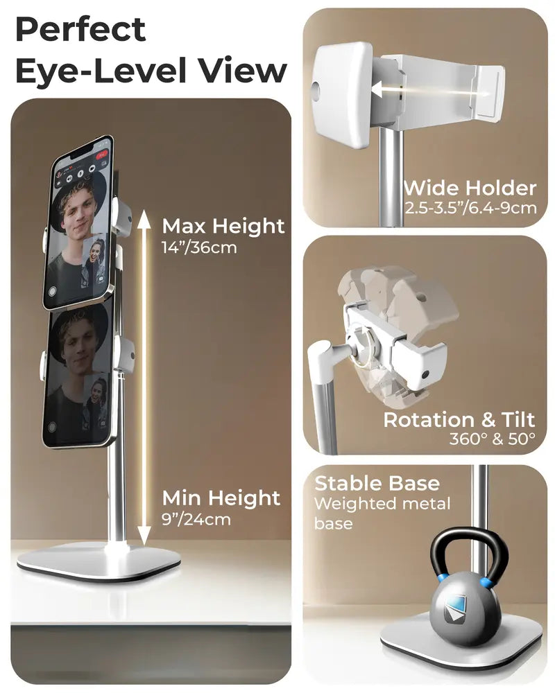 Gravixi ElevaStand™– Adjustable Phone & Tablet Stand