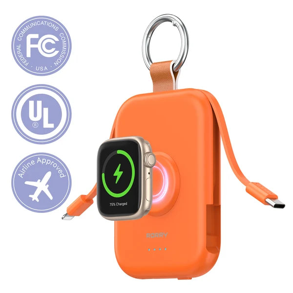 RORRY Portable Charger Power Bank Keychain