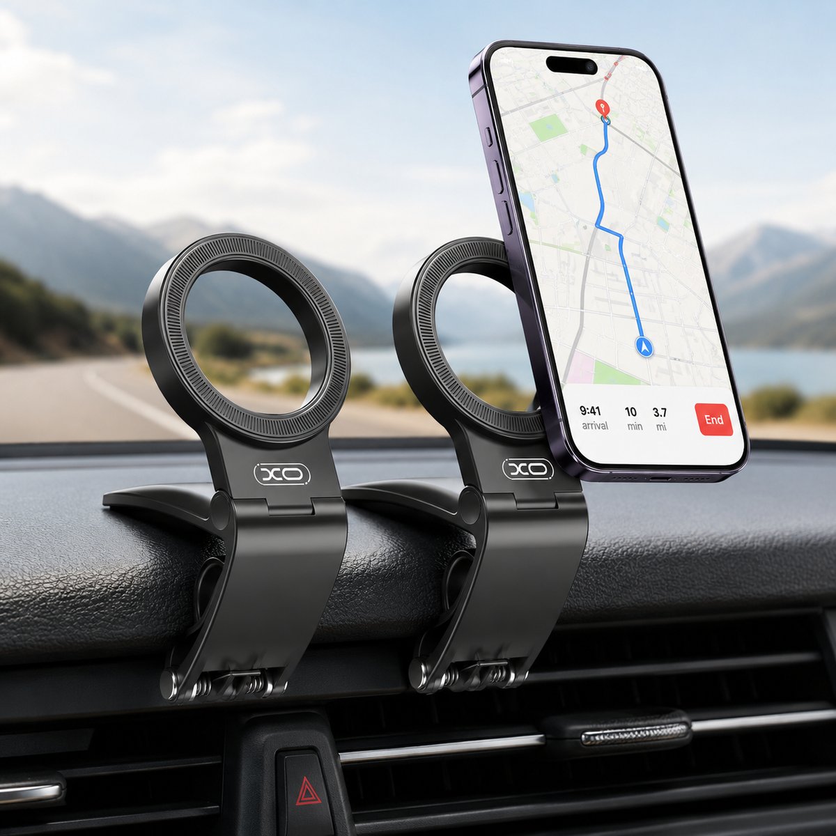 Gravixi™ AutoLock Pro – Magnetic Car Phone Mount