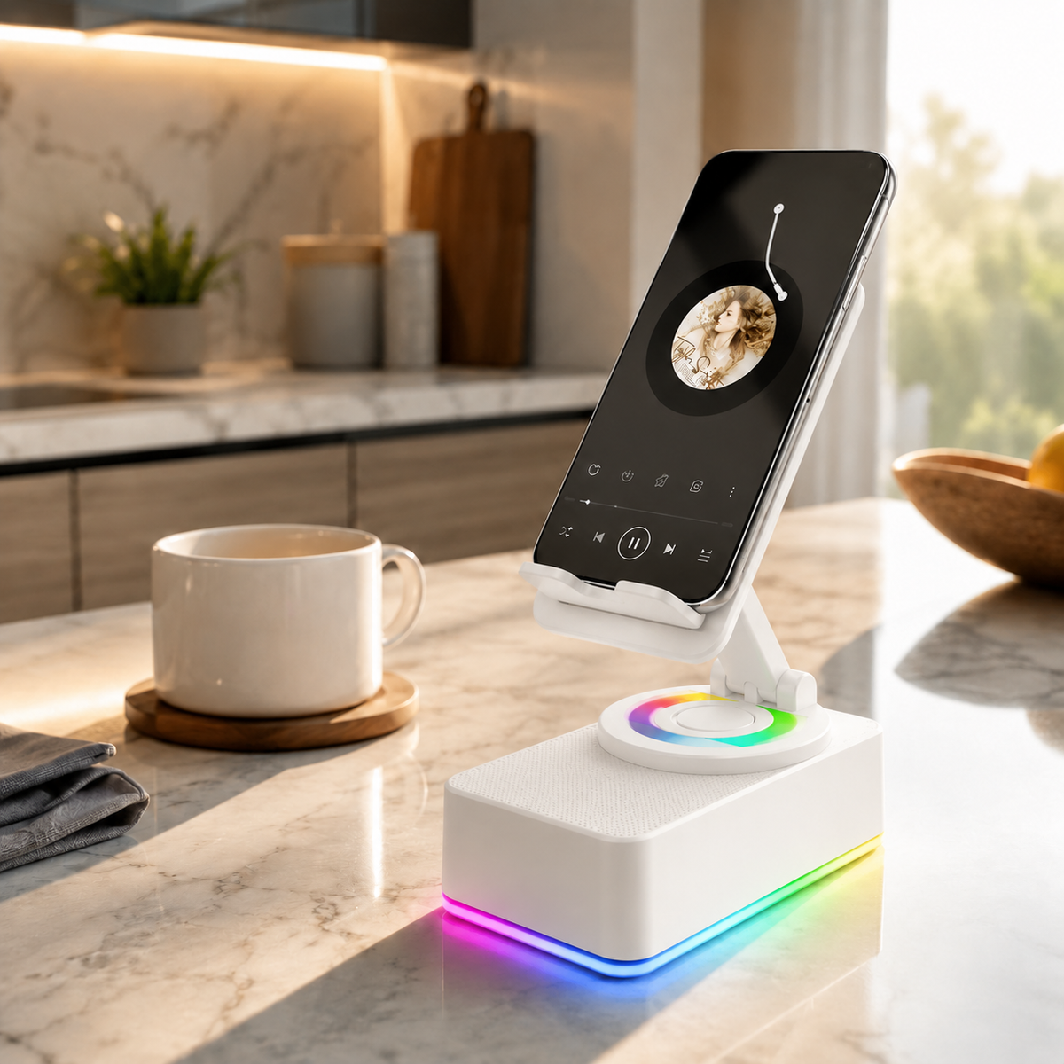 Bluetooth Speaker Phone Stand