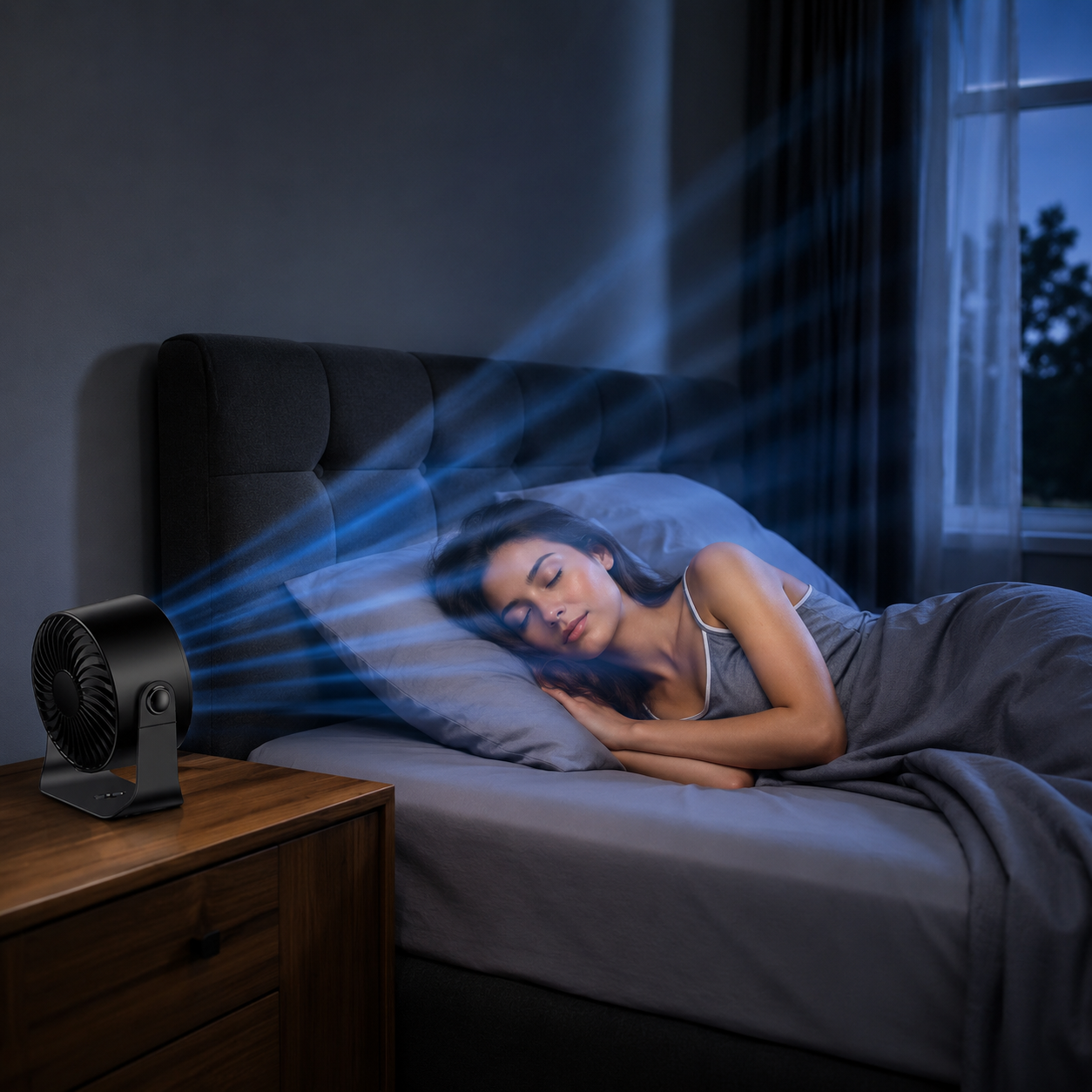 Rechargeable USB Fan Mount