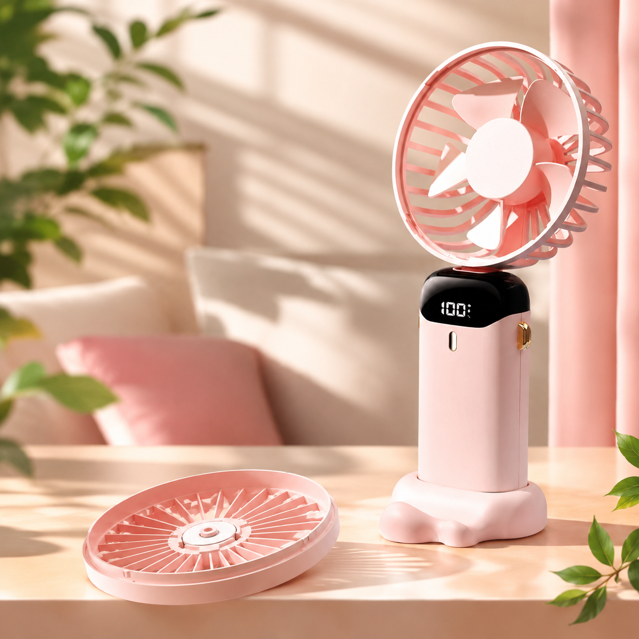 Gravixi MistFlow™ – Portable Rechargeable Misting Fan