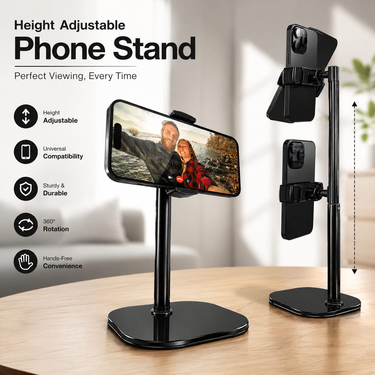 Gravixi ElevaStand™– Adjustable Phone & Tablet Stand