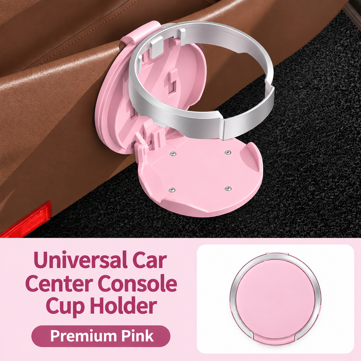 Gravixi CupNest™— Universal Foldable Car Cup Holder