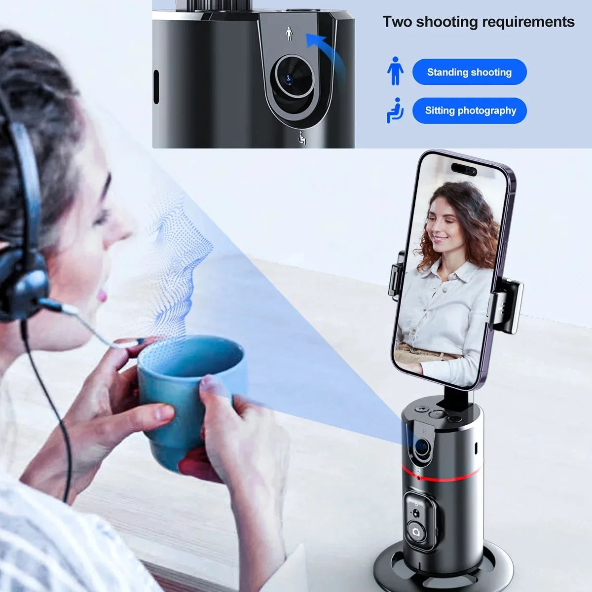 Gravixi™Face Tracking Phone Holder