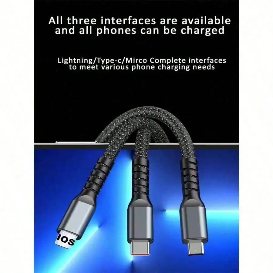 Gravixi™ 3-in-1 HyperCharge Fast Cable