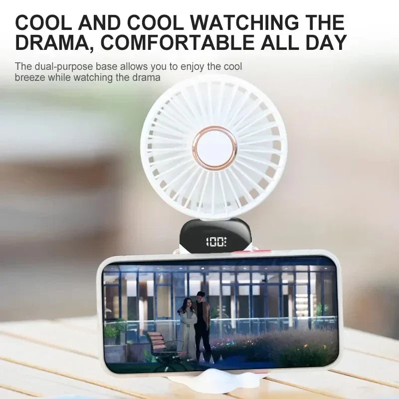 Gravixi MistFlow™ – Portable Rechargeable Misting Fan