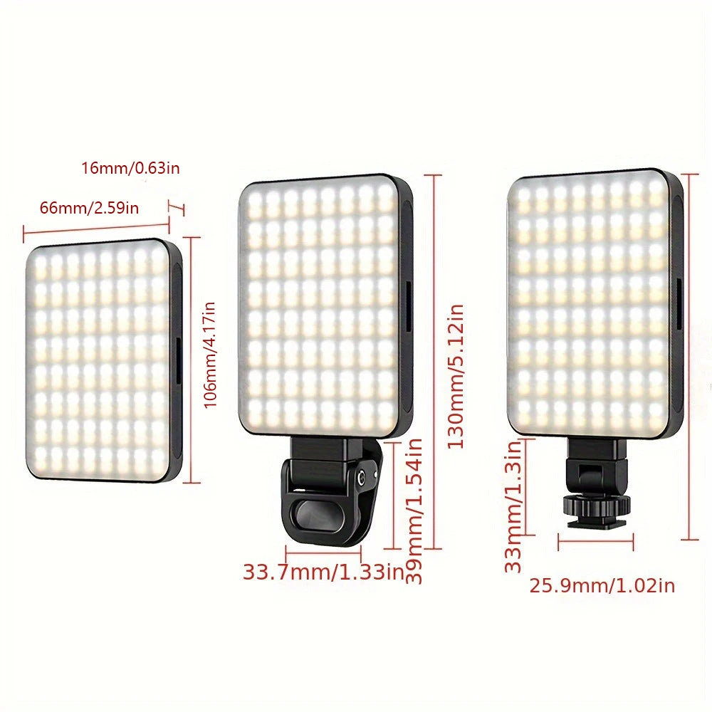 Gravixi LumiCore™– Magnetic Clip-On LED Selfie Light