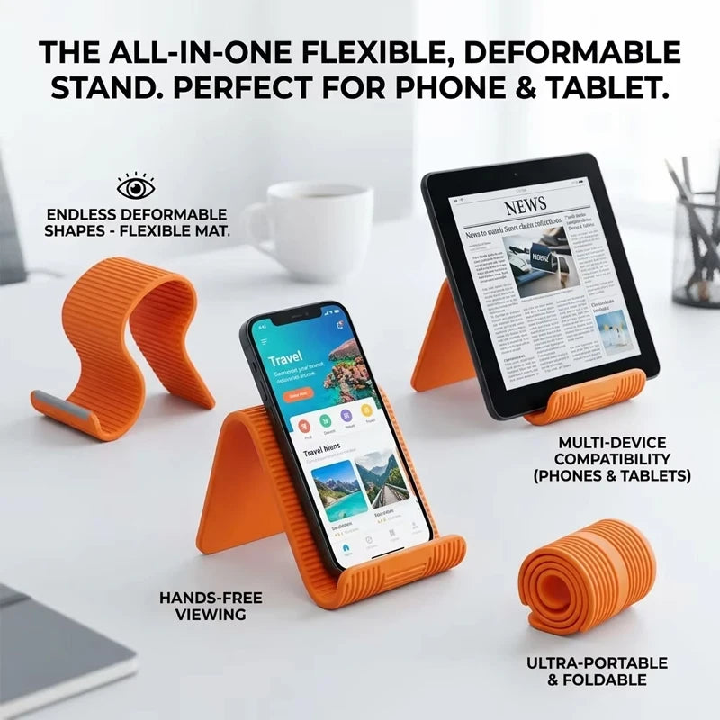 Foldable Silicone Phone Holder & Stand