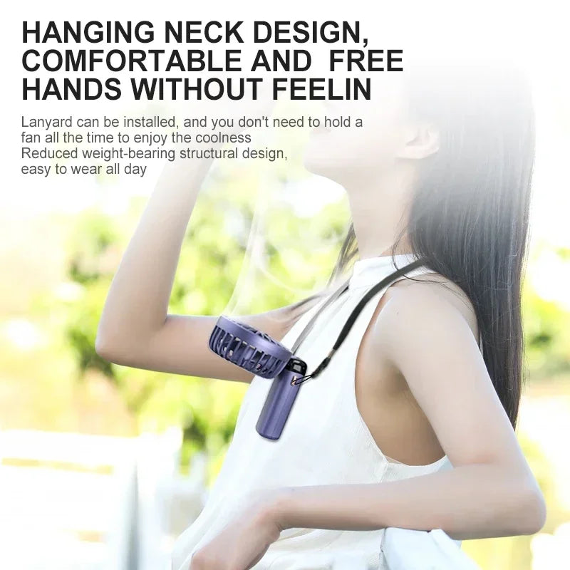 Gravixi MistFlow™ – Portable Rechargeable Misting Fan