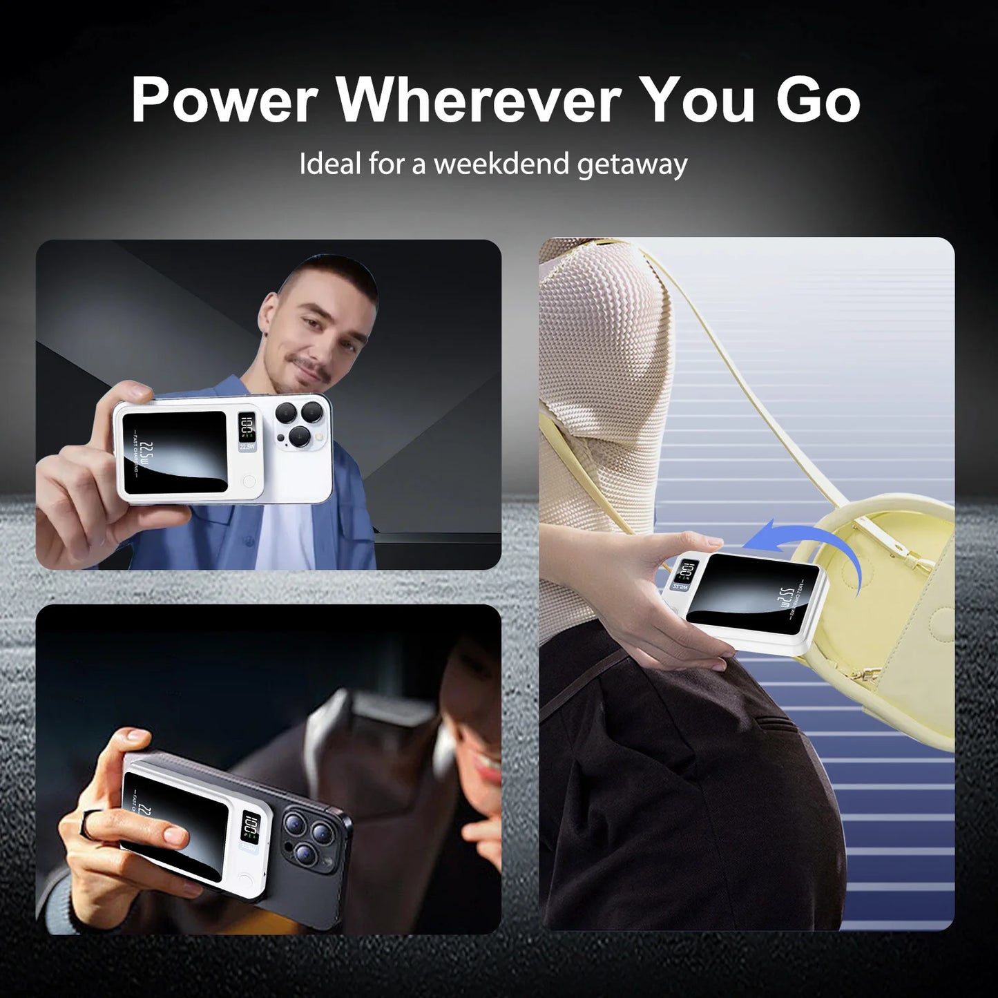 Magnetic Wireless Power Bank 10,000mAh