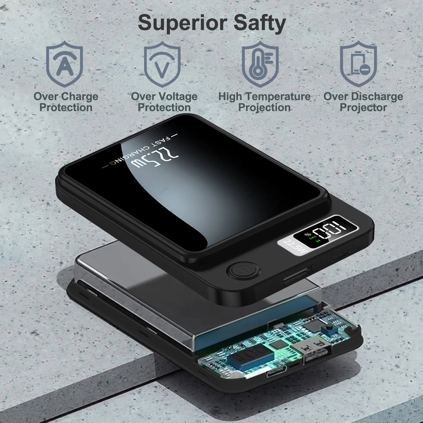 Magnetic Wireless Power Bank 10,000mAh