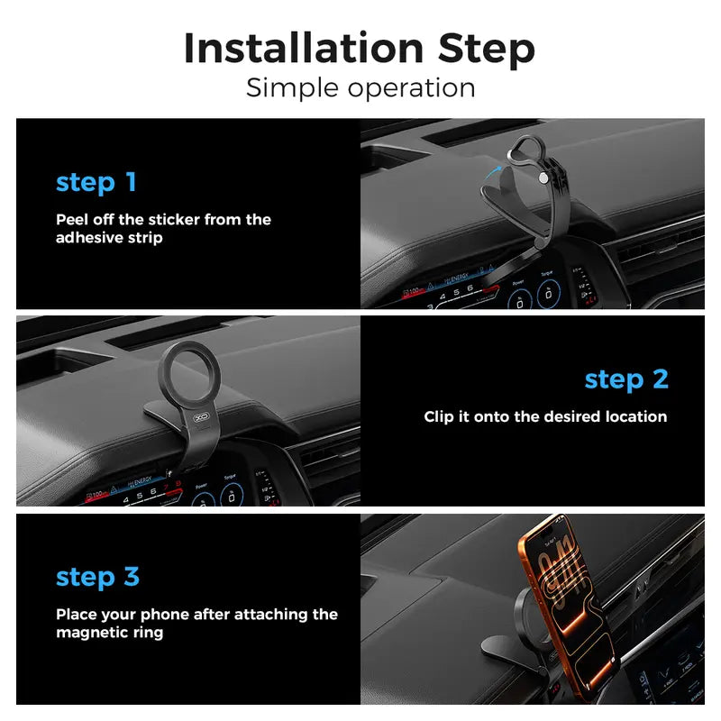 Gravixi™ AutoLock Pro – Magnetic Car Phone Mount