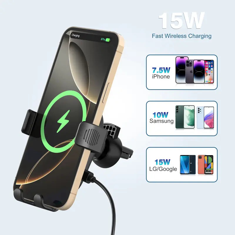 Gravixi™ Wireless Car Charger Mount