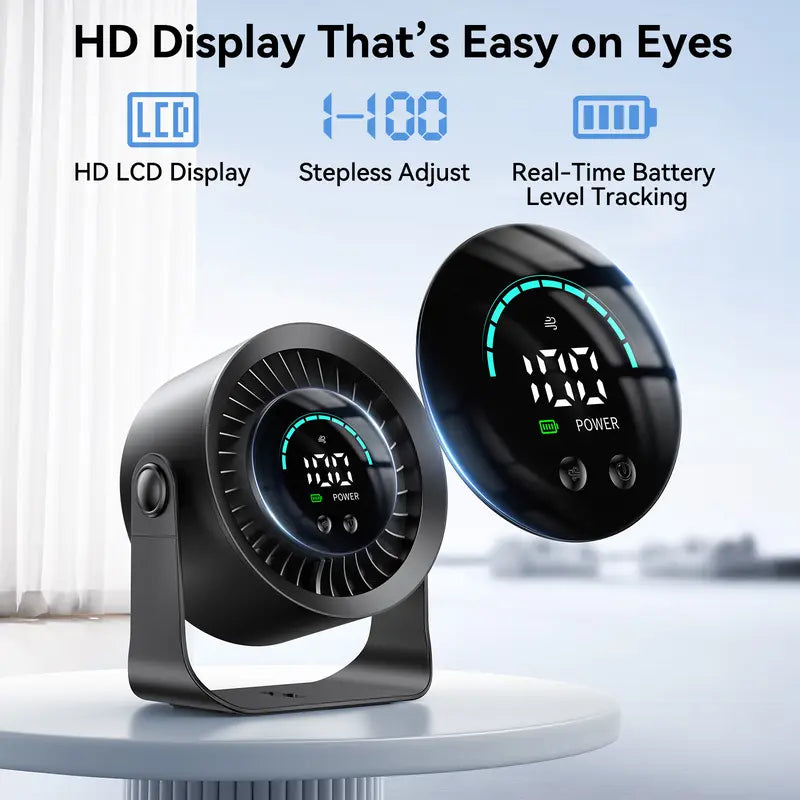 Rechargeable USB Fan Mount