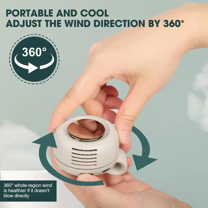Gravixi AirClip™ – Mini Silent Clip-On Fan